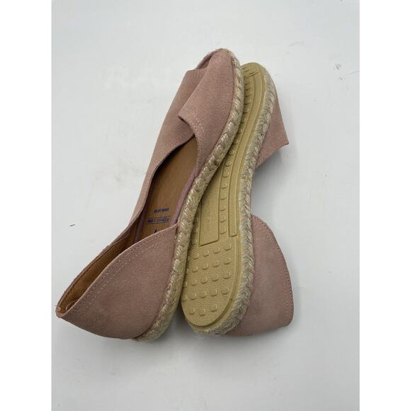 Verbenas CRUZ Pink Suede D'Orsay Open Toe Espadrille Flats Sz US 8.5/9 EU 40 NEW - Picture 6 of 6